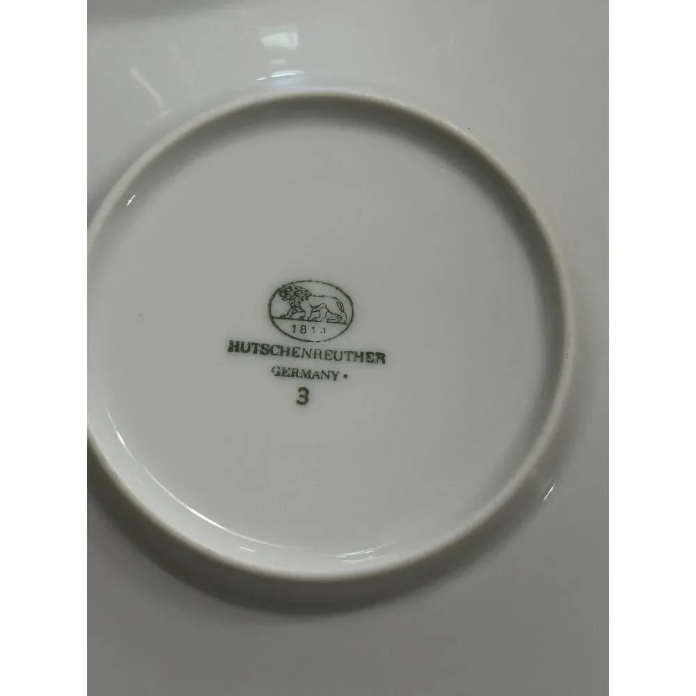 Hutschenreuther Germany Baronesse White Coffee Cup & Saucer MINT Never Used